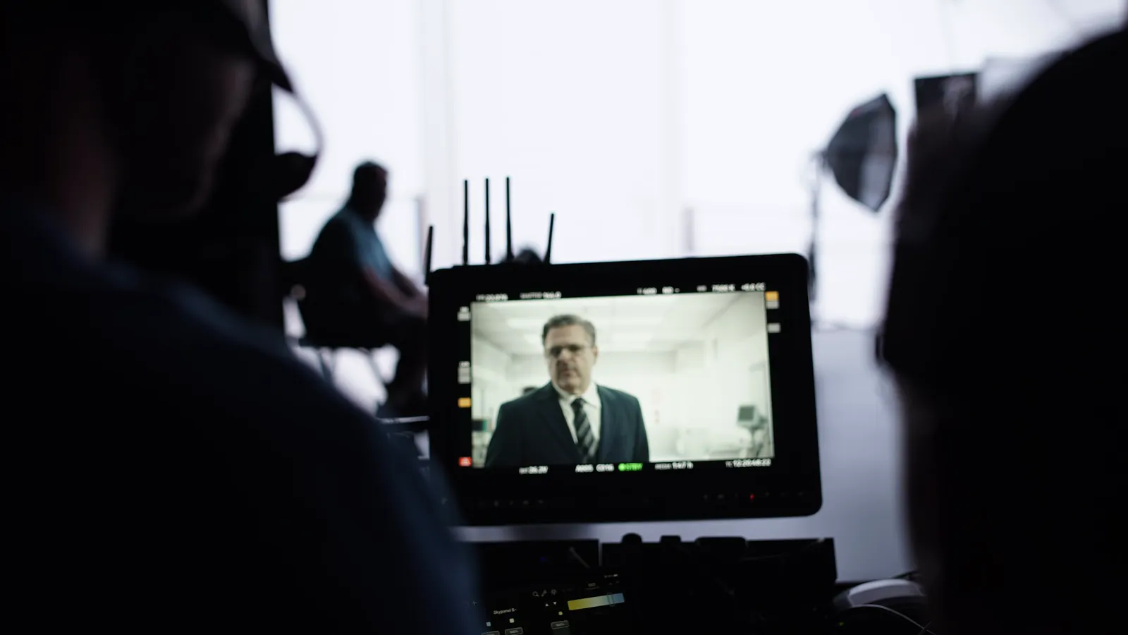 LED volume stage during the Farah & Farah shoot